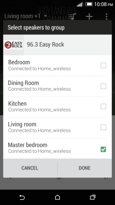 Screenshot of the application HTC Connect - #2