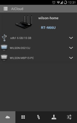 Screenshot of the application ASUS AiCloud - #2