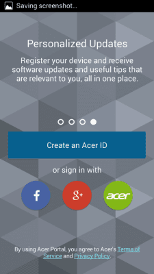 Screenshot of the application AcerCloud Portal - #4