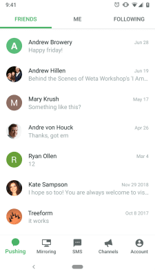 Screenshot of the application Pushbullet - #6
