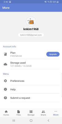 Screenshot of the application Hancom Space - #2