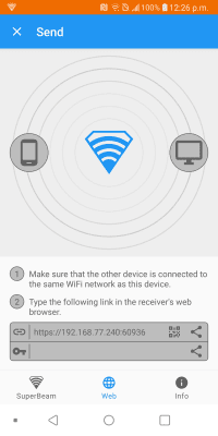 Screenshot of the application SuperBeam | WiFi Direct Share - #5