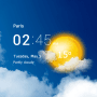 Download Transparent clock & weather