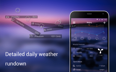 Screenshot of the application Solo Weather - #3