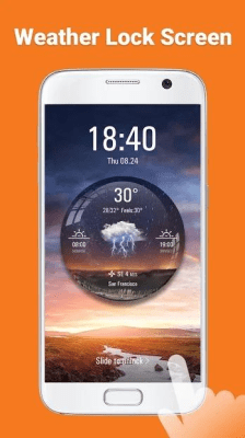 Screenshot of the application Amber Weather - #6