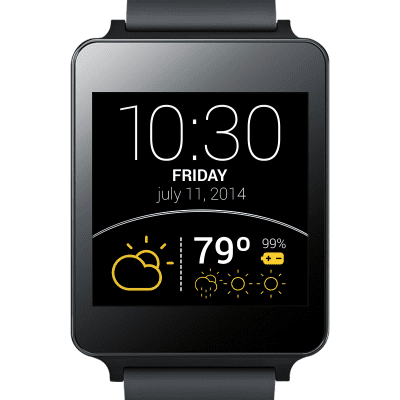 Screenshot of the application Weather Wear Watch Face - #3