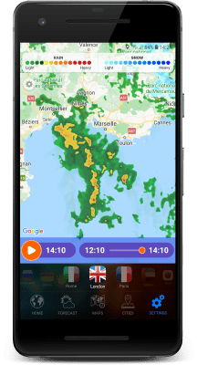 Screenshot of the application 3D Earth - #2