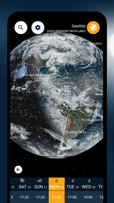 Screenshot of the application Ventusky - #2