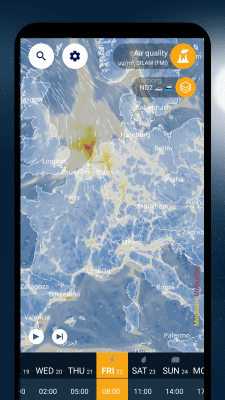 Screenshot of the application Ventusky - #8