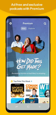 Screenshot of the application Stitcher Radio for Podcasts - #3