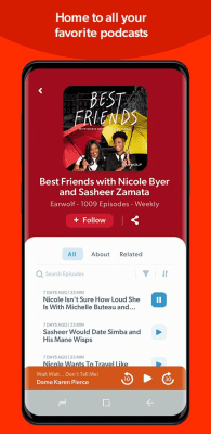 Screenshot of the application Stitcher Radio for Podcasts - #5