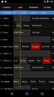 Screenshot of the application NextPVR - #2