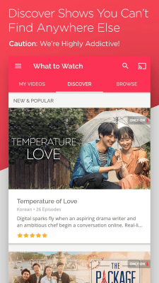 Screenshot of the application DramaFever - Watch TV & Dramas - #2