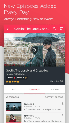 Screenshot of the application DramaFever - Watch TV & Dramas - #3