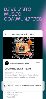 Screenshot of the application Mixcloud - Radio and DJ mixes - #3