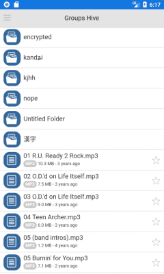 Screenshot of the application SpiderOak Groups - #2