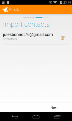 Screenshot of the application Flock - #4