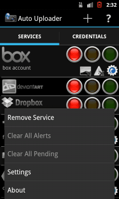 Screenshot of the application Auto Uploader - DISCONTINUED - #4