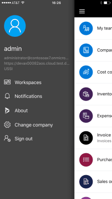Screenshot of the application Microsoft Finance and Operations (Dynamics 365) - #2
