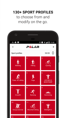 Screenshot of the application Polar Flow - #5