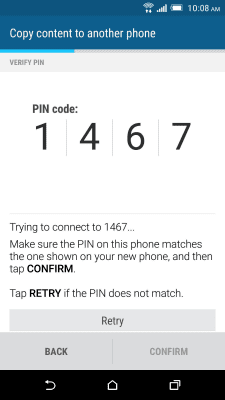 Screenshot of the application HTC Transfer Tool - #2