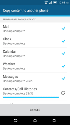 Screenshot of the application HTC Transfer Tool - #4