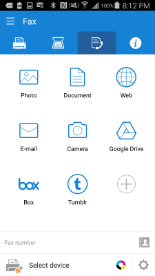 Screenshot of the application Samsung Mobile Print - #3