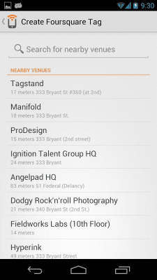 Screenshot of the application NFC Writer by Trigger - #2