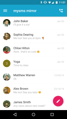 Screenshot of the application Forward SMS texting w/ 2phones - #5