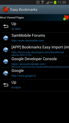 Screenshot of the application Bookmarks Easy Import - #4