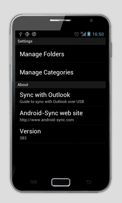 Screenshot of the application Outlook Task - USB Sync - #5