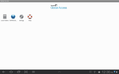 Screenshot of the application Seagate Global Access - #2