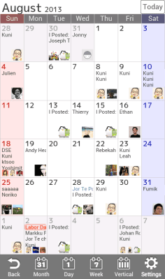 Screenshot of the application Jorte Sync - #2