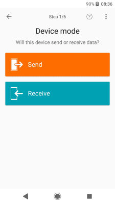 Screenshot of the application Xperia Transfer Mobile - #3