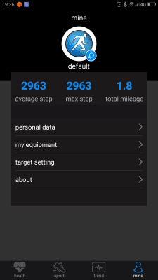 Screenshot of the application Lefun Health - #5