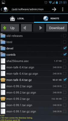 Screenshot of the application FtpCafe FTP client - #2