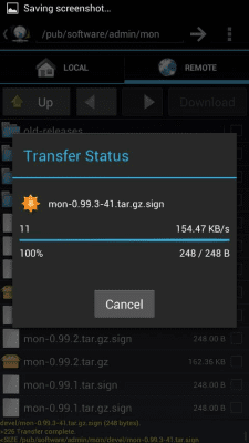 Screenshot of the application FtpCafe FTP client - #4