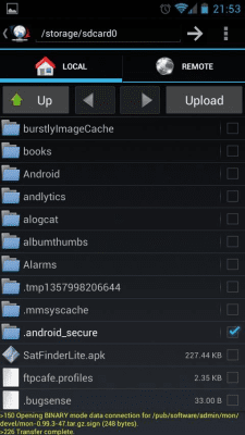 Screenshot of the application FtpCafe FTP client - #5