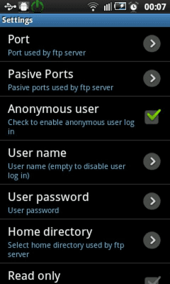 Screenshot of the application Ftp Server - #4