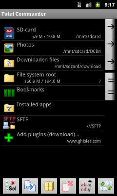 Screenshot of the application SFTPplugin for Total Commander - #2