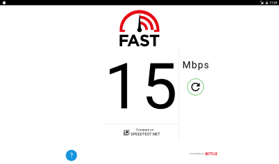 Screenshot of the application FAST Speed Test - #3