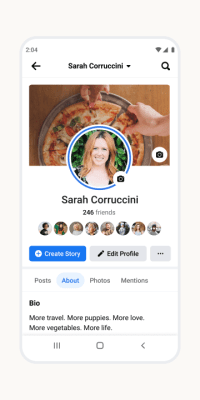 Screenshot of the application Facebook - #4