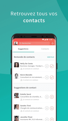 Screenshot of the application Viadeo - #3