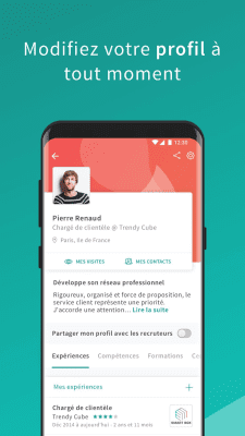 Screenshot of the application Viadeo - #6