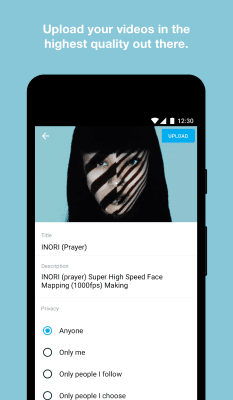 Screenshot of the application Vimeo - #2