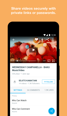 Screenshot of the application Vimeo - #4