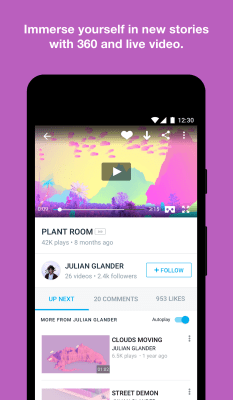 Screenshot of the application Vimeo - #6