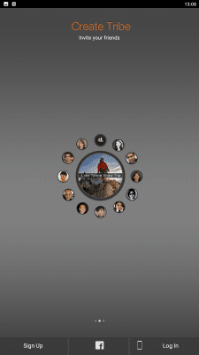 Screenshot of the application PhotoTribe - #2