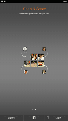 Screenshot of the application PhotoTribe - #3