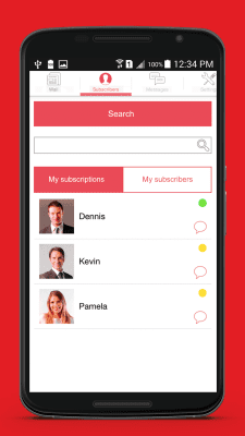 Screenshot of the application CheChat P2P Social Network - #2